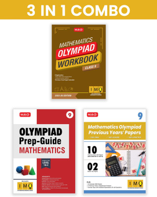MTG Class-9 International Mathematics Olympiad (IMO) Workbook, Prep-Guide & Previous Years Papers (PYQs) with Mock Test Paper (Set of 3 Books) - SOF Olympiad Books For 2025-26 Exam(Paperback, MTG Editorial Board)