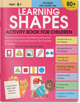 Learning Shapes Activity Book for Children(English, Paperback, Wonder House Books)