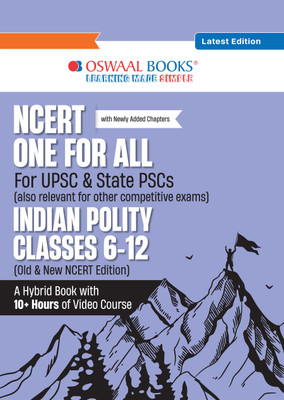 Oswaal NCERT One For All Book for UPSC & State PSCs | Indian Polity Classes 6-12 (Old & New NCERT Edition) Latest Edition(Paperback, Oswaal Editorial Board)