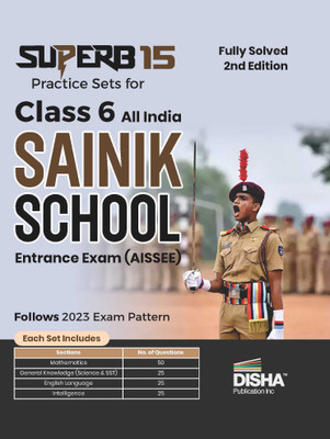 Superb 15 Practice Sets for Class 6 All India Sainik School Entrance Exam (Aissee)(English, Paperback, unknown)