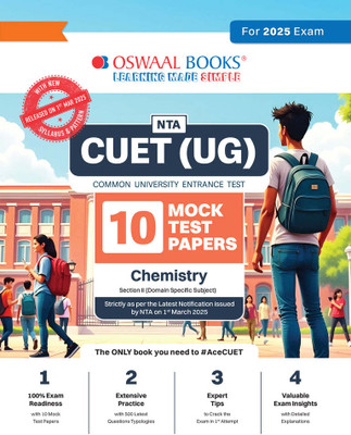 Nta Cuet (Ug) 10 Mock Test Papers | Section II Chemistry(for 2025 Exam(English, Paperback, unknown)