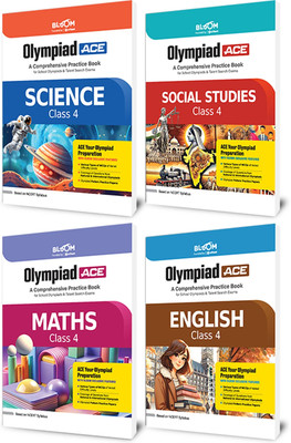 Arihant Bloom Olympiad ACE Science, Social Studies, Mathematics, English Class 4 | Comprehensive Practice Book with MCQs & Olympiad Questions | NCERT Based Preparation Guide for School Olympiads & Talent Search Exams (set of 3) | Latest Edition 2025(Paperback, Vaishali Jaiswal, Rakhi Bisht, Mohit So