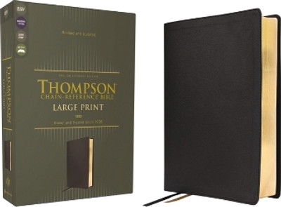 ESV, Thompson Chain-Reference Bible, Large Print, Leathersoft, Black, Red Letter(English, Leather / fine binding, unknown)