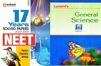 NEET 17 Years' Solved Papers 2024-2008 | Physics | Chemistry | Biology | 17 Years’ CBSE-AIPMT & NEET Papers alon with General Science(Paperback, Sunil Kumar singh)