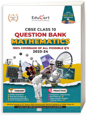 (OLD) Educart CBSE Class 10 MATHEMATICS Question Bank 2023-24 (NCERT based reference book 2024)  - Class 10 Question Bank 2024(Paperback, Educart)
