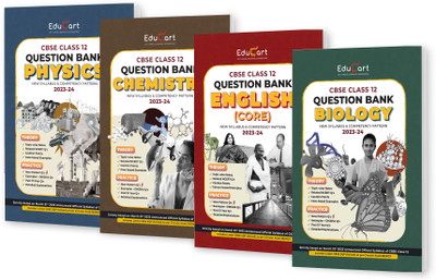 (OLD) Educart CBSE Class 12 Question Bank 2023-24 PHYSICS, CHEMISTRY, BIOLOGY & ENGLISH (For 2024 Exam)  - Class 12 Question Bank 2024(Paperback, Bharat Panchal | Abhishek Sahu | Educart)