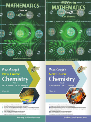 combo of ( Mathematics class 11th Vol. 1, Vol. 2 + Pradeep's New Course Chemistry for Class 11 (Vol. 1 & 2))(Paperback, R.D. Sharma, S.C. Kherpal) combo of ( Mathematics class 11th Vol. 1, Vol. 2 + Pradeep's New Course Chemistry for Class 11 (Vol. 1 & 2))(Paperback, R.D. Sharma, S.C. Kherpal)