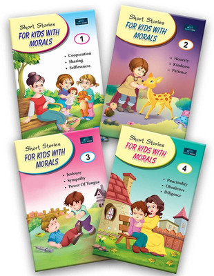 Short Stories for Kids with Morals - Set of 4 Books for Kids(Paperback, BOOKFORD PUBLICATIONS PVT. LTD.)