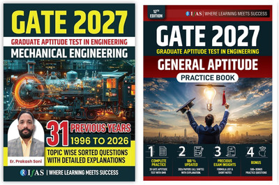 GATE Mechanical Englneering & General Aptitude Practice  - (2 Books Set) GATE General Aptitude Practice | 31 Years (1996-2026) Topic-Wise Sorted Previous Year Questions with Detailed Explanation | Latest PYQ Combo for GATE Exam | IFAS(English, Hardcover, unknown)