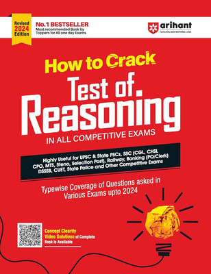 ARIHANT How To Crack Test of Reasoning NEW EDITION 2024-25 All Competitive Exams(Paperback, Arihant)