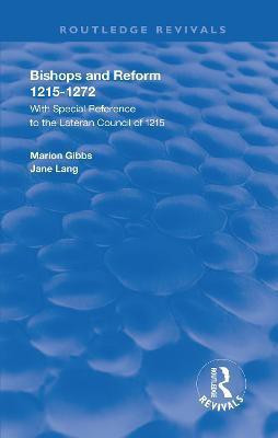 Bishops and Reform(English, Paperback, Gibbs Marion E.)
