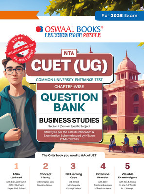 Oswaal Nta Cuet (Ug) Chapterwise Question Bank Business Studies ((for 2025 Exam)(English, Paperback, Jain P.)