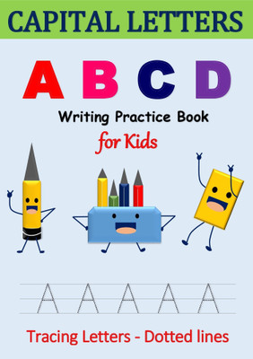 ABCD Writing Practice Book for Kids – Capital Letters  - Easy to Learn and Write Alphabet(Staple Book, Content Team at A.S.N)