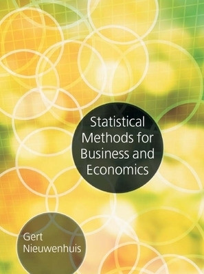 Statistical Methods for Business and Economics 1st  Edition(English, Paperback, Nieuwenhuis Gert)