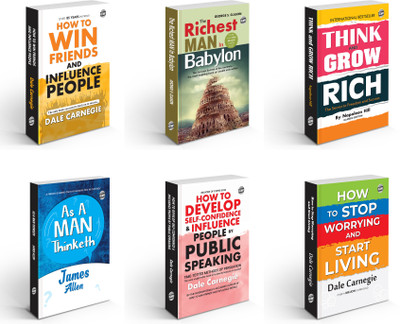 The Ultimate Success and Personal Growth Collection : Classic English Novel, Financial success and mindset books, Motivational Novel book | Combo of 6 Novels(Paperback, Napoleon Hill, Dale Carnegie, George S. Clason, James Allen)