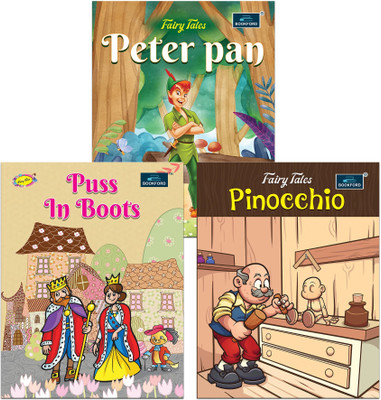 Fairy Tales for Kids (Set of 3) - Puss In Boots, Peter Pan & Pinocchio(Paperback, BOOKFORD PUBLICATIONS PVT. LTD.)