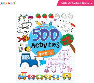 Jolly Kids 500 Activities Book 2 For Kids Ages 3+ Years Fun Activities, Puzzle, Spot The Difference, Patterns, Tracing(Paperback, Jolly Kids)
