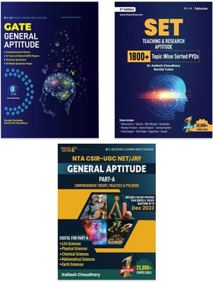 CSIR NET / SET / GATE Research & General Aptitude Practice Questions Books (3 Books)  - 2025 | Best PYQ Book For CSIR NET/GATE/SET General Aptitude Exam - IFAS Publications(Paperback, IFAS Publications)