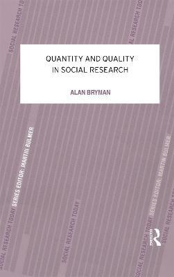 Quantity and Quality in Social Research(English, Paperback, Bryman Alan)