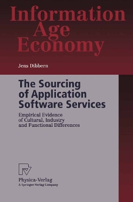 The Sourcing of Application Software Services(English, Paperback, Dibbern Jens)