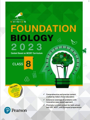 Nvision Foundation Biology Class 8, Based on NCERT Curriculum 2023, Includes Digital Assessment & Video - Pearson(Paperback, Prashant Jain, Nisha Gautam)