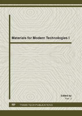 Materials for Modern Technologies I(English, Paperback, unknown)