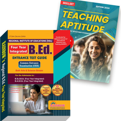 Integrated B.ED. Entrance Test Guide for Arts & Science Stream (Regional Institute of Education) with Teaching Aptitude Practice Book(Paperback, Editorial Board)