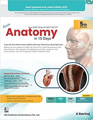 New SARP Series for NEET/INI-CET Revise Anatomy in 15 Days(Paperback, K Raviraj)