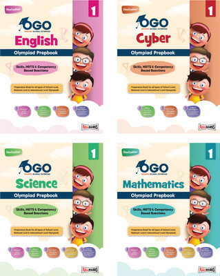 Full Marks OGO Olympiad Books for Class 1 | Combo of 4 Books (Math, Science, English, & Cyber) - Engaging Guides with Practice Papers, Interactive Exercises & Concept Videos for 2024-25(Paperback, Full Marks) Full Marks OGO Olympiad Books for Class 1 | Combo of 4 Books (Math, Science, English, & Cyber) - Engaging Guides with Practice Papers, Interactive Exercises & Concept Videos for 2024-25(Paperback, Full Marks)