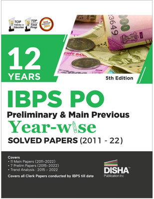 12 Years Ibps Po Preliminary & Main Previous Year-Wise Solved Papers (2011 - 2023)(English, Paperback, unknown)