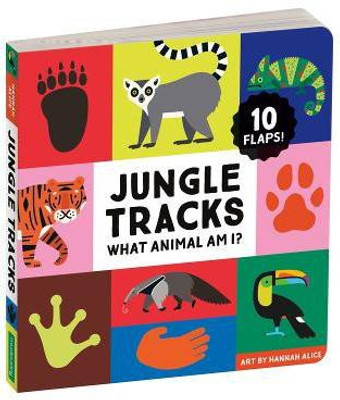Jungle Tracks Lift-the-Flap Board Book(English, Board book, Mudpuppy)