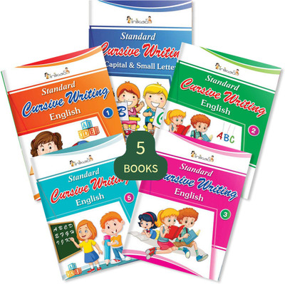 Cursive Writing Practice Books for Kids | Set of 5 Handwriting Improvement Book for Children age 4+ years(Paperback, InIkao) Cursive Writing Practice Books for Kids | Set of 5 Handwriting Improvement Book for Children age 4+ years(Paperback, InIkao)