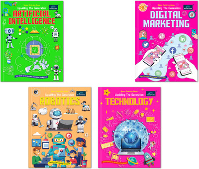STEM Activity Book Upskilling the Generation AI + Digital Marketing + Robotics + Technology (Set of 4) – Interactive Books to Upskill the Next Generation with Creative Tech Skills(Paperback, BOOKFORD)