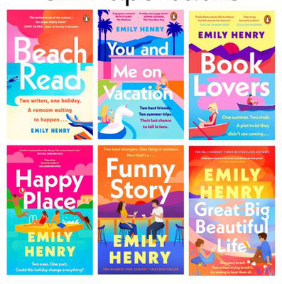 Beach Read +You and Me on Vacation + Book Lovers + Happy Place +Funny Story + Great Big Beautiful Life ( Emily Henry 6 Books Collection)(Paperback, Emily Henry)