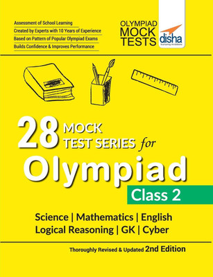28 Mock Test Series for Olympiads Class 2 Science, Mathematics, English, Logical Reasoning, Gk & Cyber 2nd Edition(English, Paperback, Experts Disha)