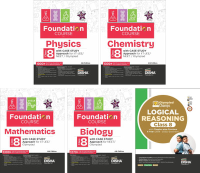 Foundation Course in Class 8 Physics, Chemistry, Mathematics & Biology with Case Study Approach & Mental Ability Book for Iit Jee/ Neet/ Olympiad(English, Paperback, unknown)