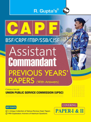 UPSC: CAPF � Assistant Commandant (Paper I & II) Previous Years' Papers (With Answers)(English, Paperback, RPH Editorial Board)