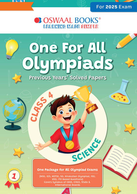 One for All Olympiads Previous Years' Solved Paper Class 4 Science For 2025 Exam(Paperback, Oswaal Editorial Board)