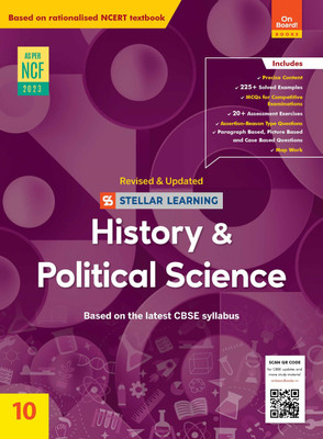 On Board! Revised Stellar Learning History & Political Science 10 By Ratna Sagar(Paperback, Our Experts)