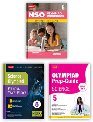 MTG National Science Olympiad (NSO) Workbook, Prep-Guide & Previous Years Papers with Self Test Paper Class 5 - SOF Olympiad Books For 2023-24 Exam (Set of 3 Books)(Paperback, MTG Editorial Board)