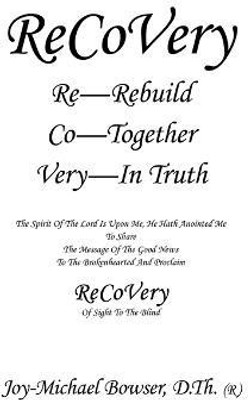 ReCoVery(English, Hardcover, Bowser D Th Joy-Michael)