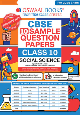 Oswaal Cbse Sample Question Papers Class 10 Social Science Book(English, Paperback, unknown)