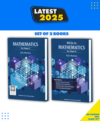 Rd Sharma Class 10 Maths 2025-26 CBSE Examinations | R D Sharma Class 10 Mathematics With MCQ Book (Pack Of 2 Books)(Paperback, R.D. Sharma)