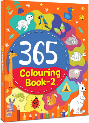 365 Smart Coloring Book For Kids, Children and Toddlers: Best Big Picture Drawing and Painting Book with 365 Pages - Ages 2-8 Years(Perfect Binding, Hello Friend Books)