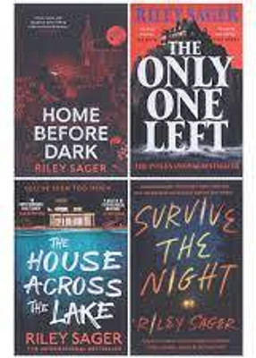 Riley Sager 4 Books Collection Set (Home Before Dark, Survive The Night, The House Across The Lake & The Only One Left)(Paperback, riley sager)