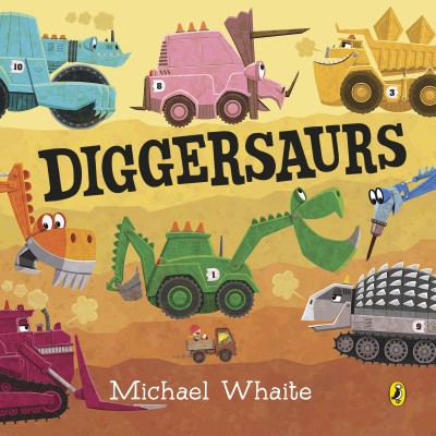 Diggersaurs(English, Board book, Whaite Michael)