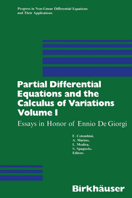 Partial differential equation and calculus of variation vol 1(Hardcover, Colombini)