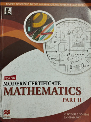 Frank modern certificate mathematics part 2(Paperback, Vijaygiri j gonsai snigdha ray)