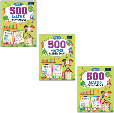 500 Maths Activity Book - Develop Math Skills , Number Sense , Basic Operations and More (Pack Of 3)(Paperback, BOOKFORD PUBLICATIONS PRIVATE LIMITED)