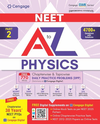 Neet a to Z Physics: Class 12 (Book + Dpp) (Edition1)(English, Paperback, unknown)